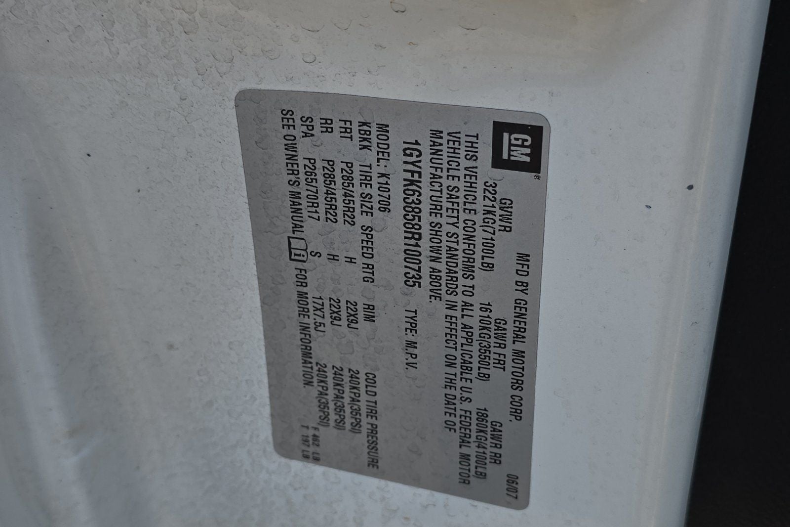 2008 Cadillac Escalade Base