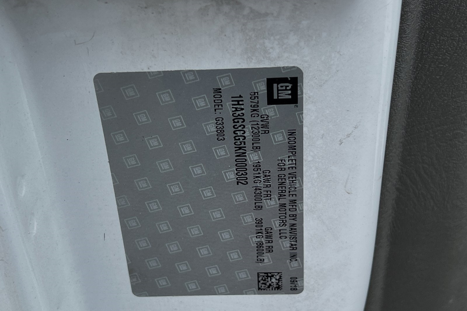 2019 Chevrolet Express 3500 Work Van Cutaway