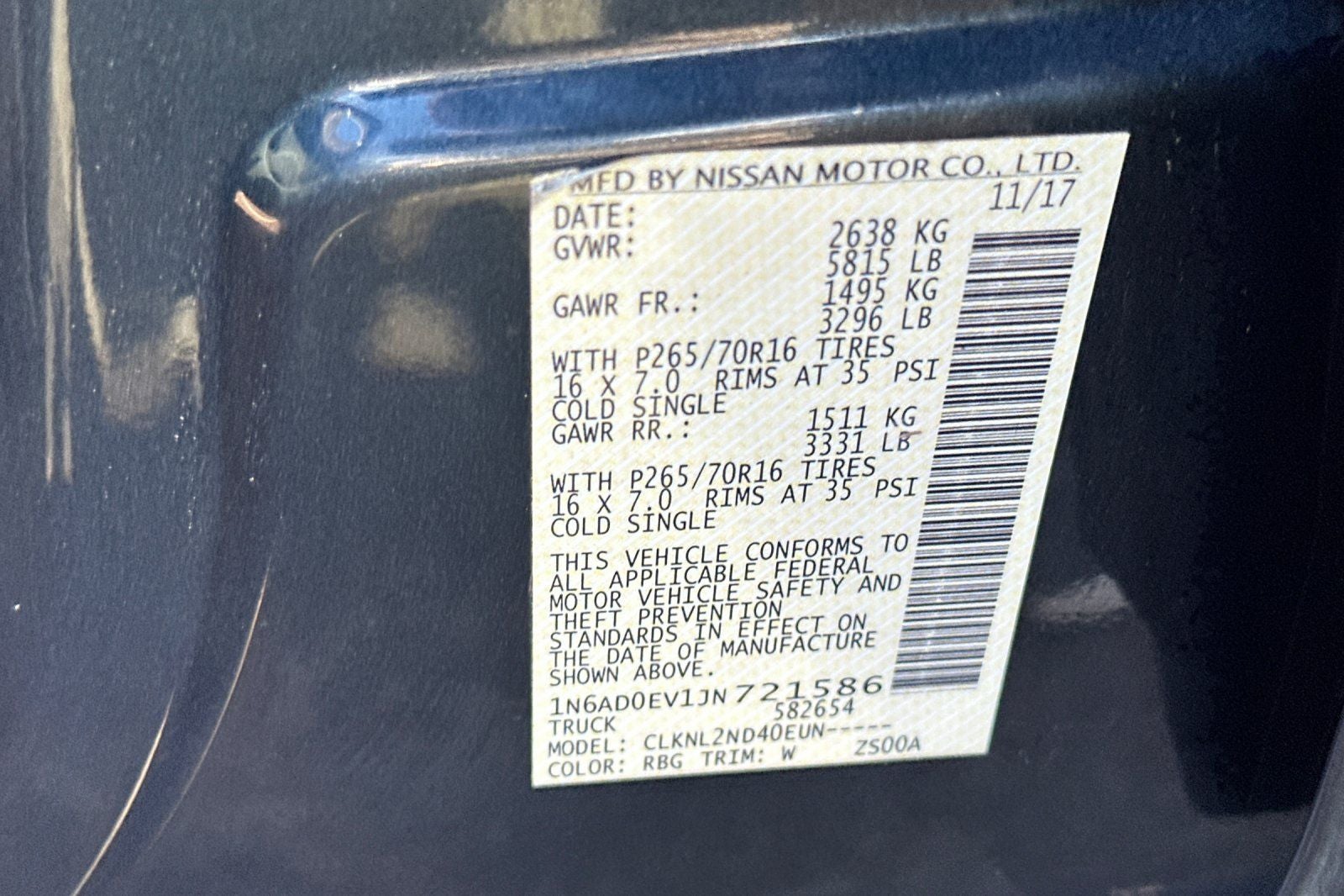 2018 Nissan Frontier SV