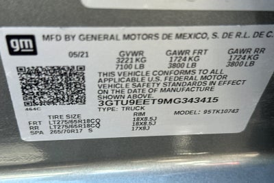 2021 GMC Sierra 1500 AT4