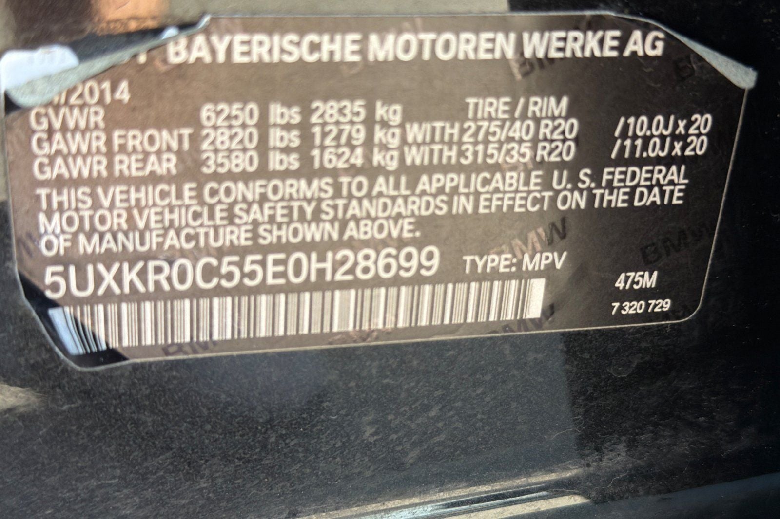 2014 BMW X5 xDrive35i Sport Activity