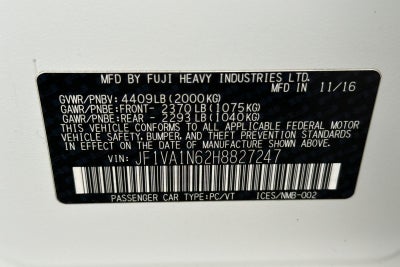 2017 Subaru WRX Limited