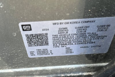 2025 Chevrolet TrailBlazer RS