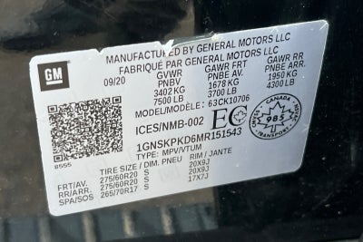 2021 Chevrolet Tahoe Z71