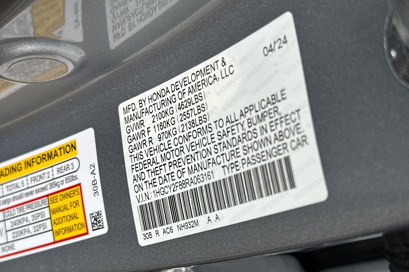 2024 Honda Accord Hybrid Touring