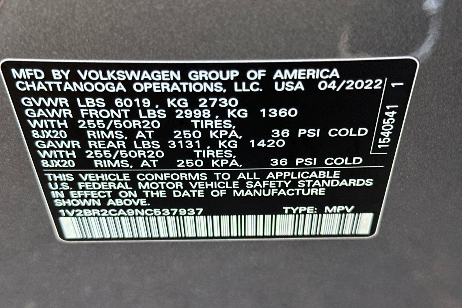 2022 Volkswagen Atlas SEL