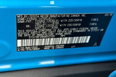 2019 Toyota RAV4 Adventure