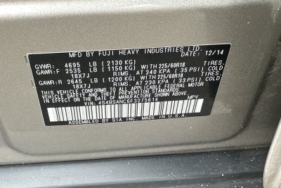 2015 Subaru Outback 2.5i Limited