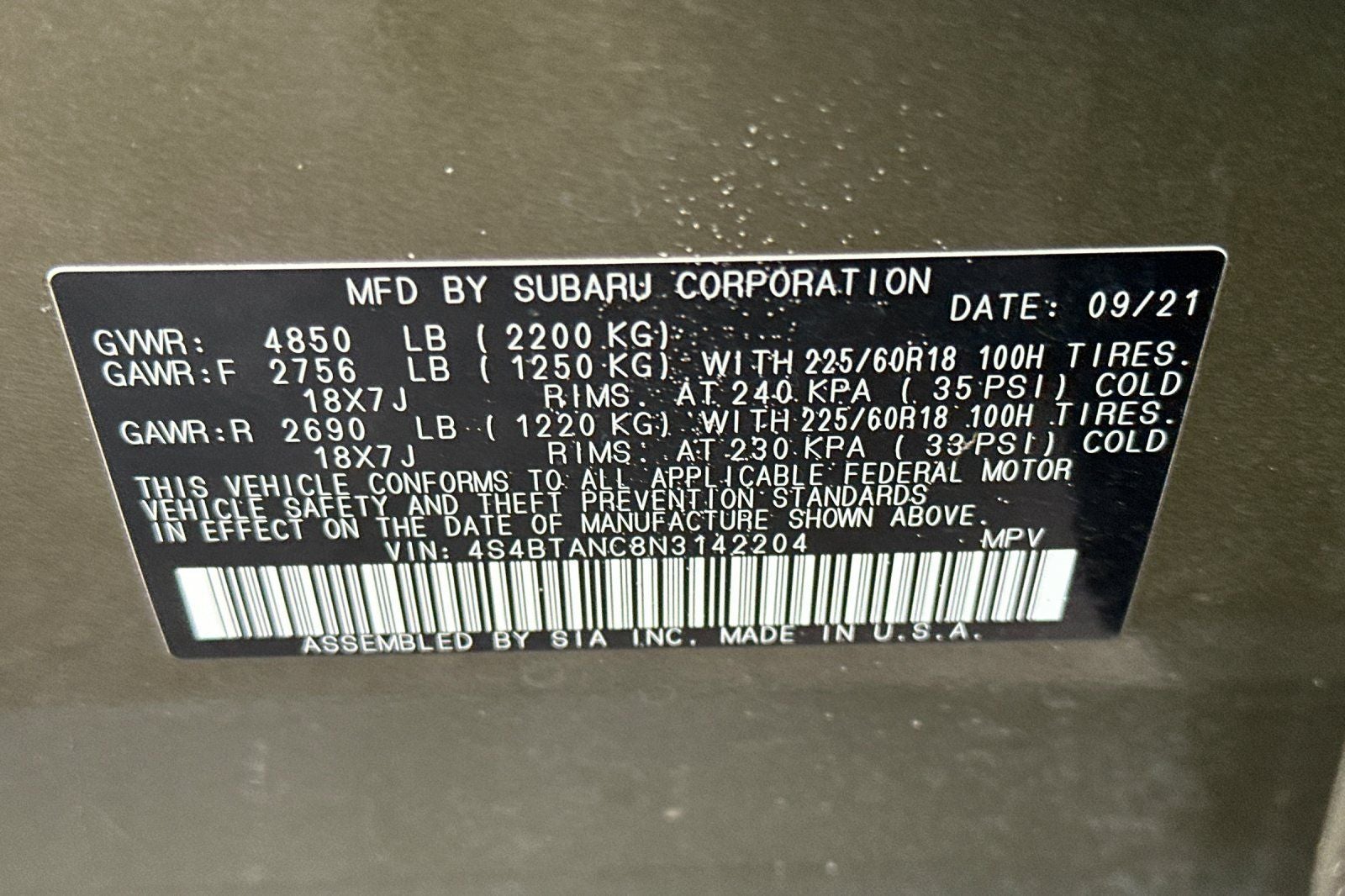 2022 Subaru Outback Limited