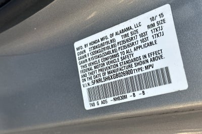 2016 Honda Odyssey EX-L