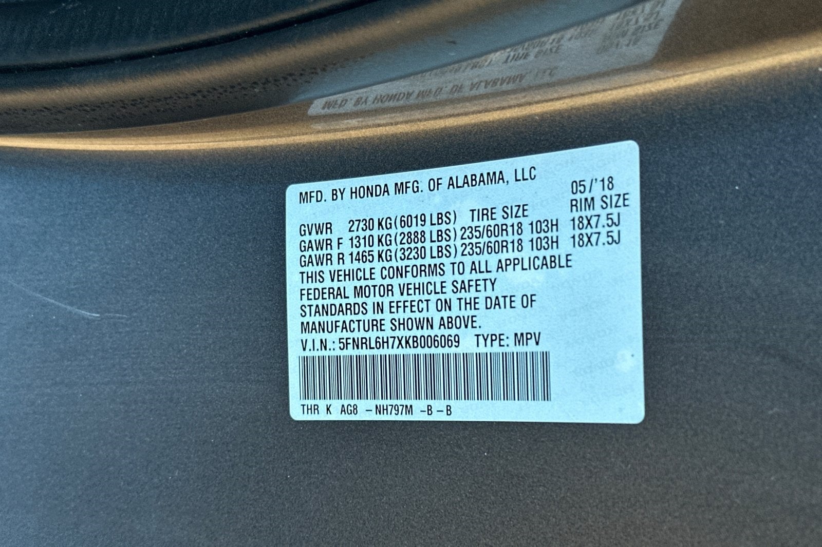 2019 Honda Odyssey EX-L