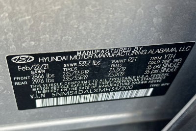 2021 Hyundai Santa Fe Limited