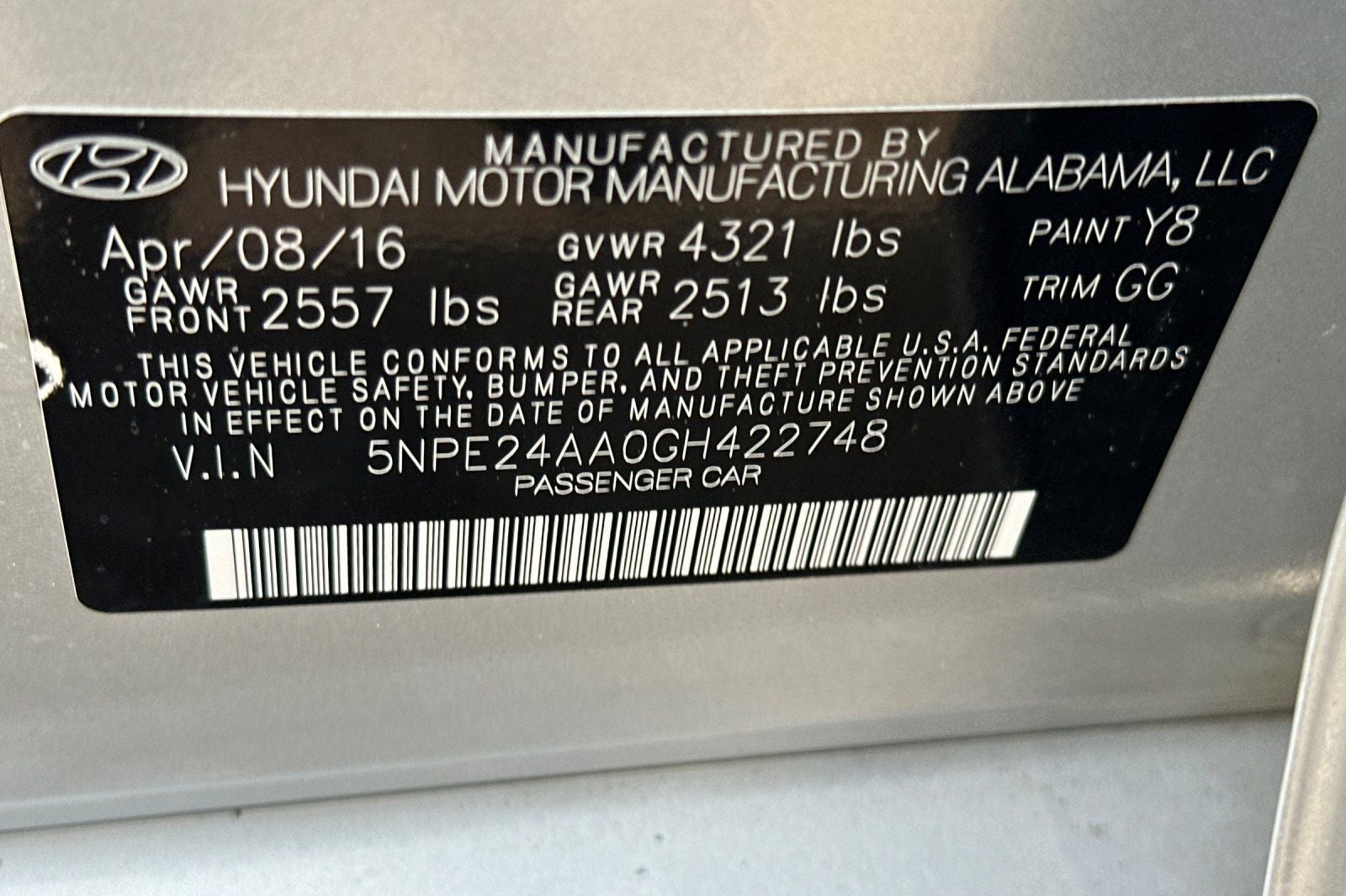 2016 Hyundai Sonata ECO