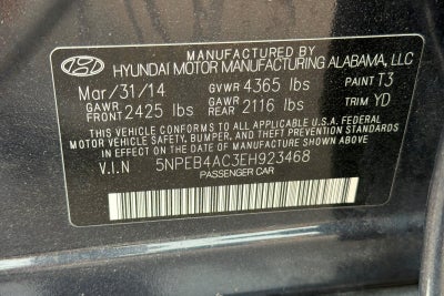 2014 Hyundai Sonata GLS