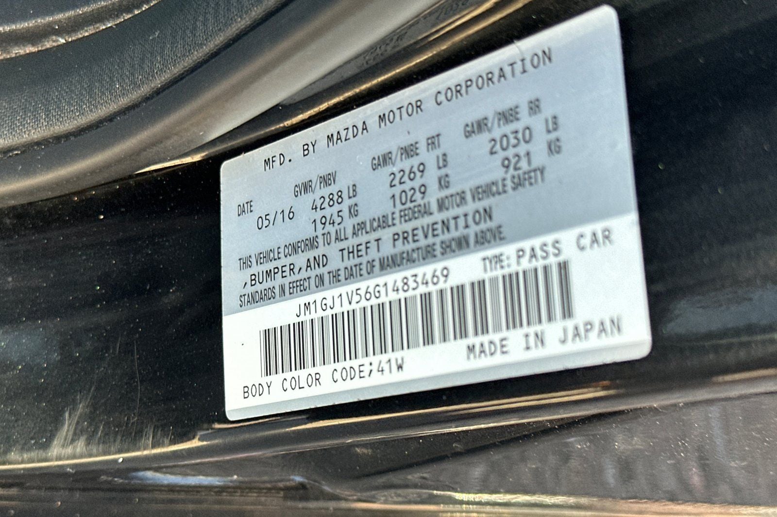 2016 Mazda Mazda6 i Touring