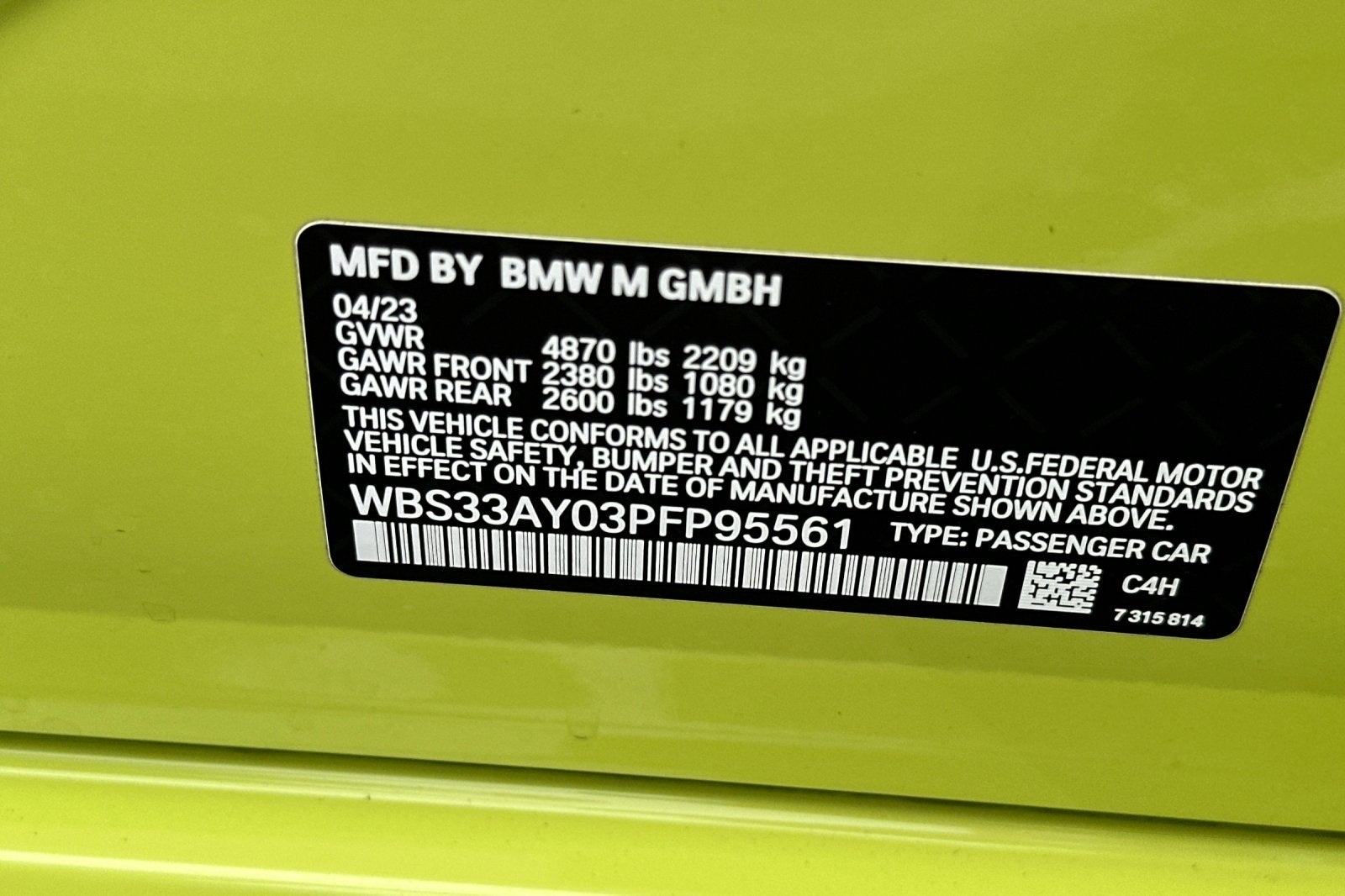 2023 BMW M3 Competition