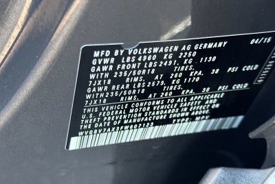 2015 Volkswagen Tiguan SE 4Motion w/Appearance